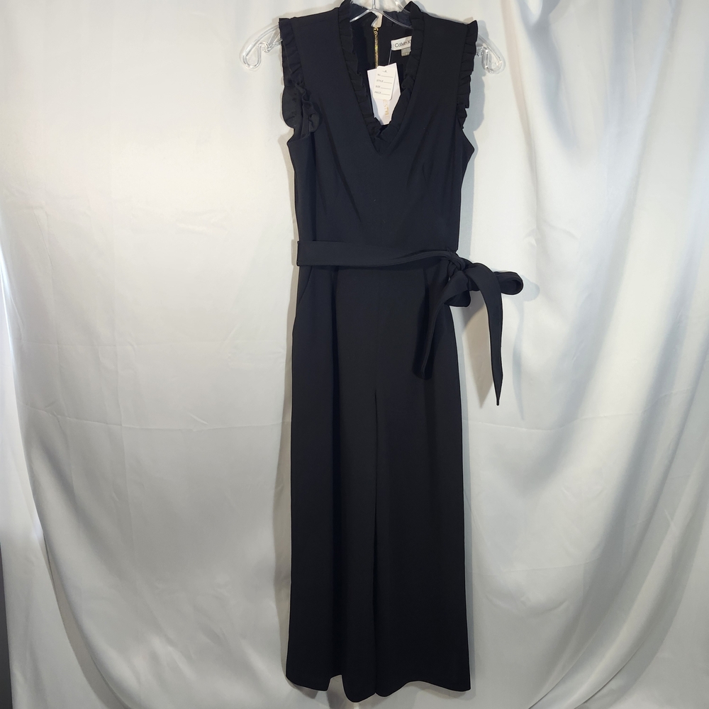 Calvin Klein Black Ruffled Garment